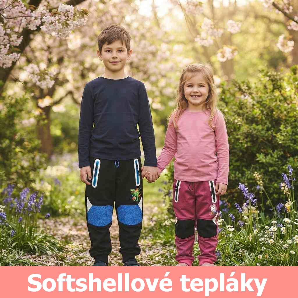 Dětské softshellové tepláky