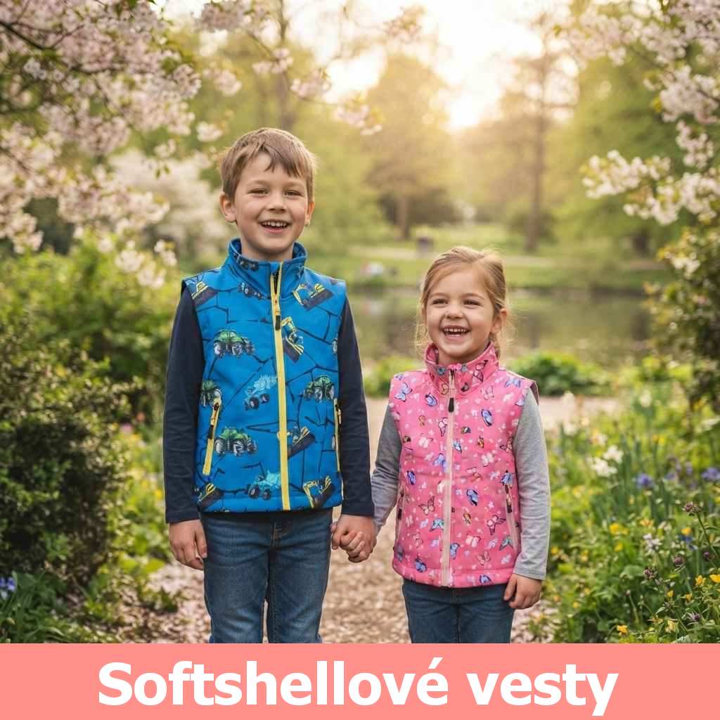 Dětské softshellové vesty