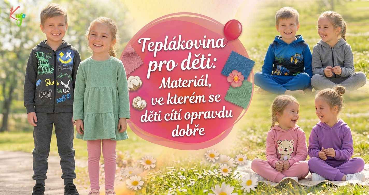Teplákovina pro děti: Materiál, ve kterém se děti cítí opravdu dobře