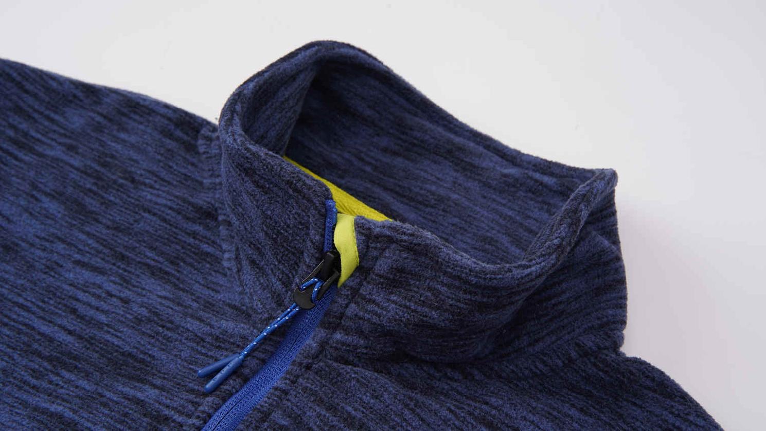 Dětská flísová mikina KUGO FM9717, šedá / zelená