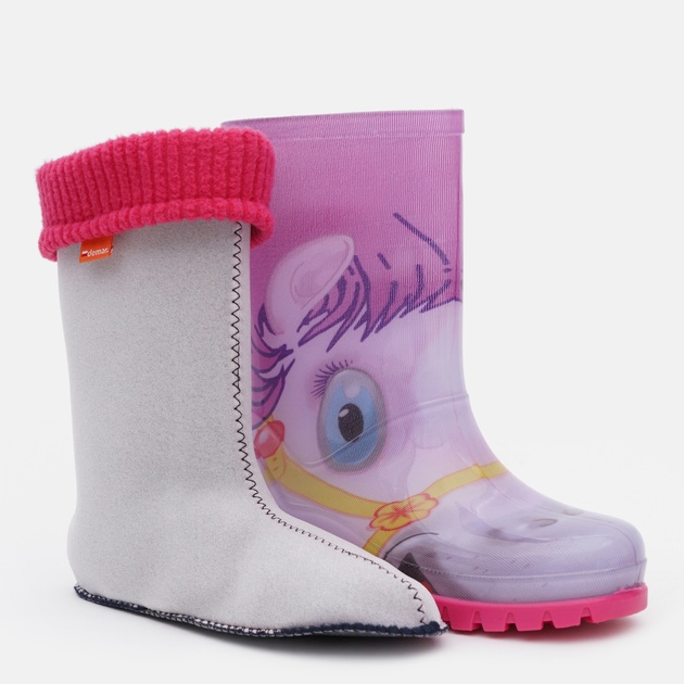 Dětské zateplené holinky Demar Twister Lux Print HA pony