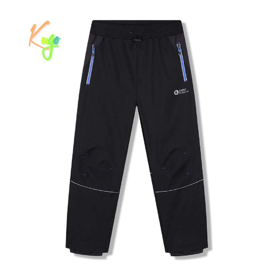 Chlapecké softshellové kalhoty nezateplené Kugo HK5657, černé