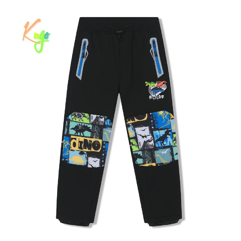 Chlapecké softshellové kalhoty zateplené Kugo HK5053 černé