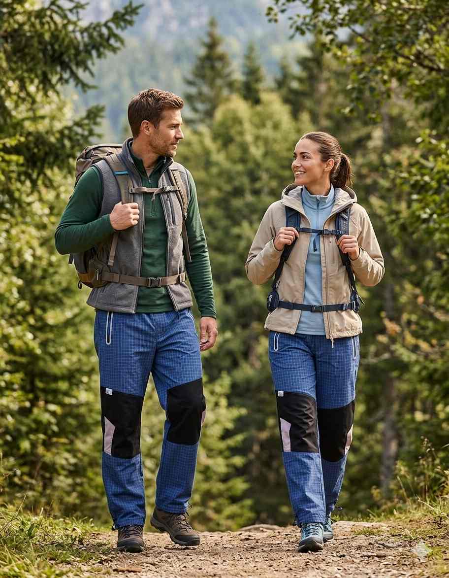 Fotografie Outdoorové plátěné kalhoty Kugo FK7610 modré