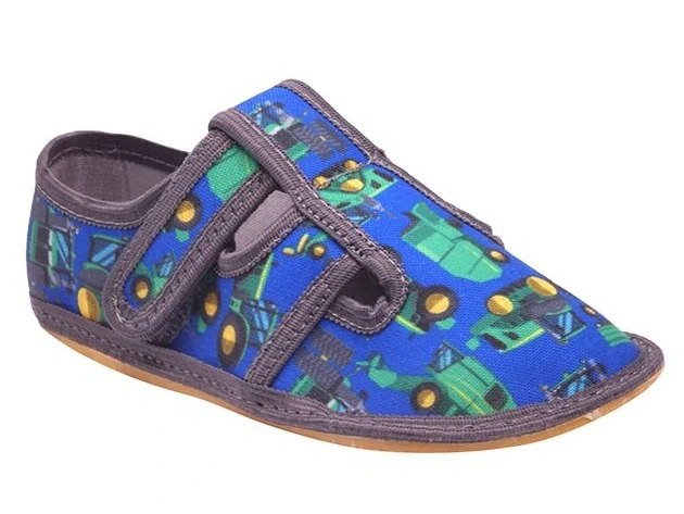 Dětská textilní barefoot obuv Bighorn Mahury 5101 K modrá