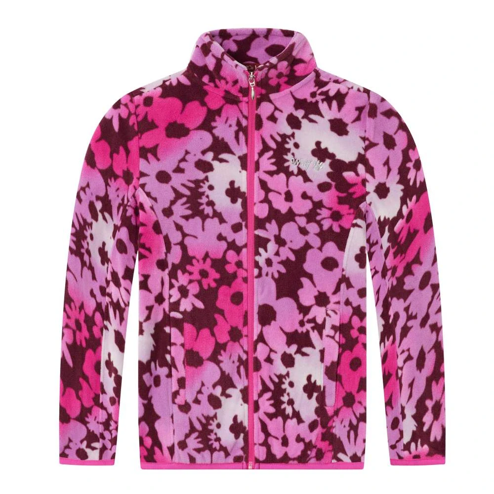 Dívčí flísová mikina Wolf B2441 vínová