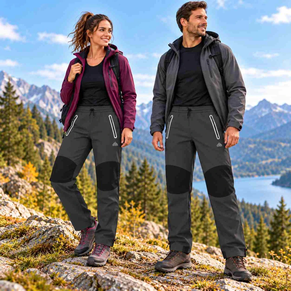 Jarní / podzimní outdoorové kalhoty Kugo G8553 tm. šedé