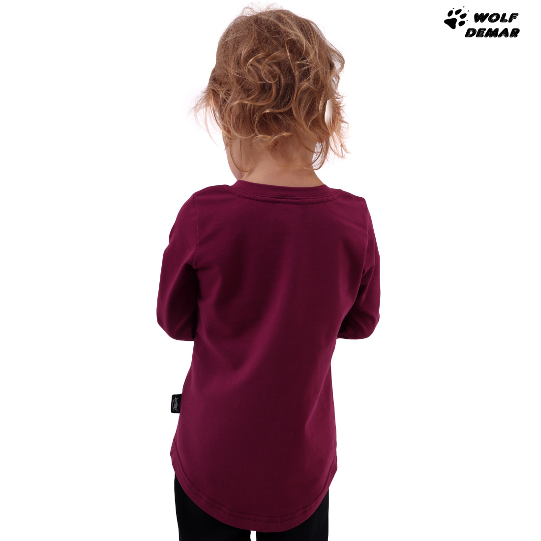 Dívčí tunika JOŽÁNEK dlouhý rukáv sytě růžová