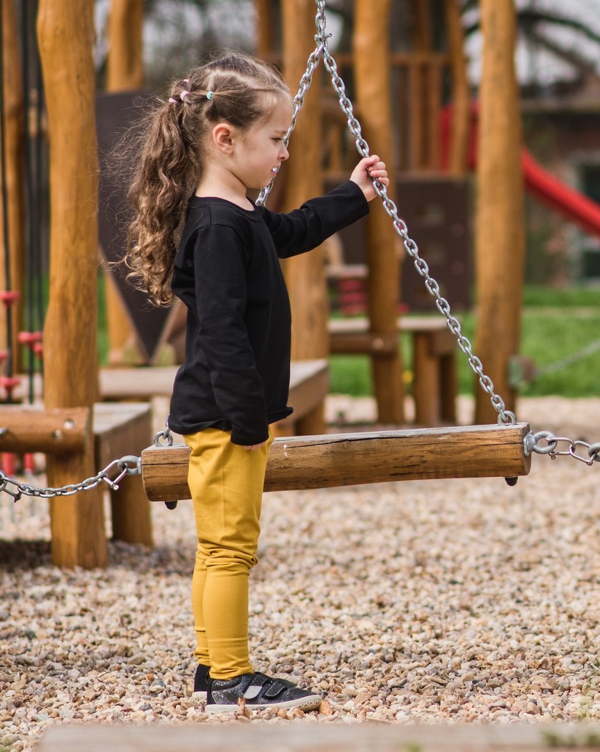 Dětské legíny JOŽÁNEK hořčicové