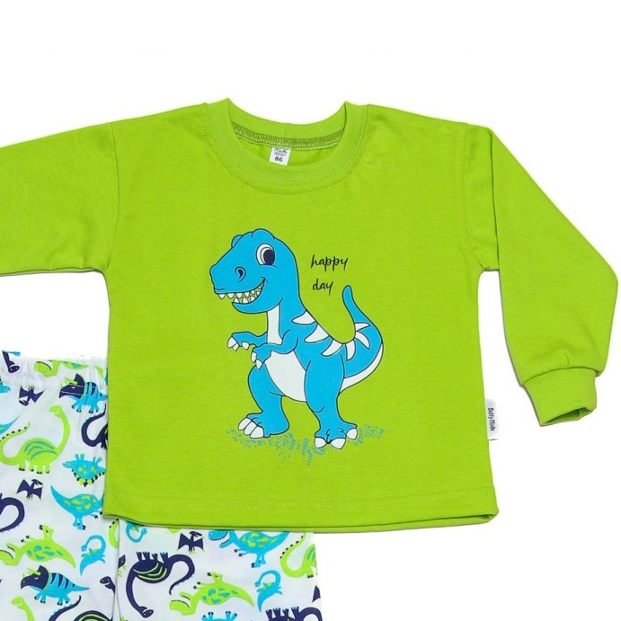 Chlapecké pyžamo BETTY MODE Dinosaurus zelené