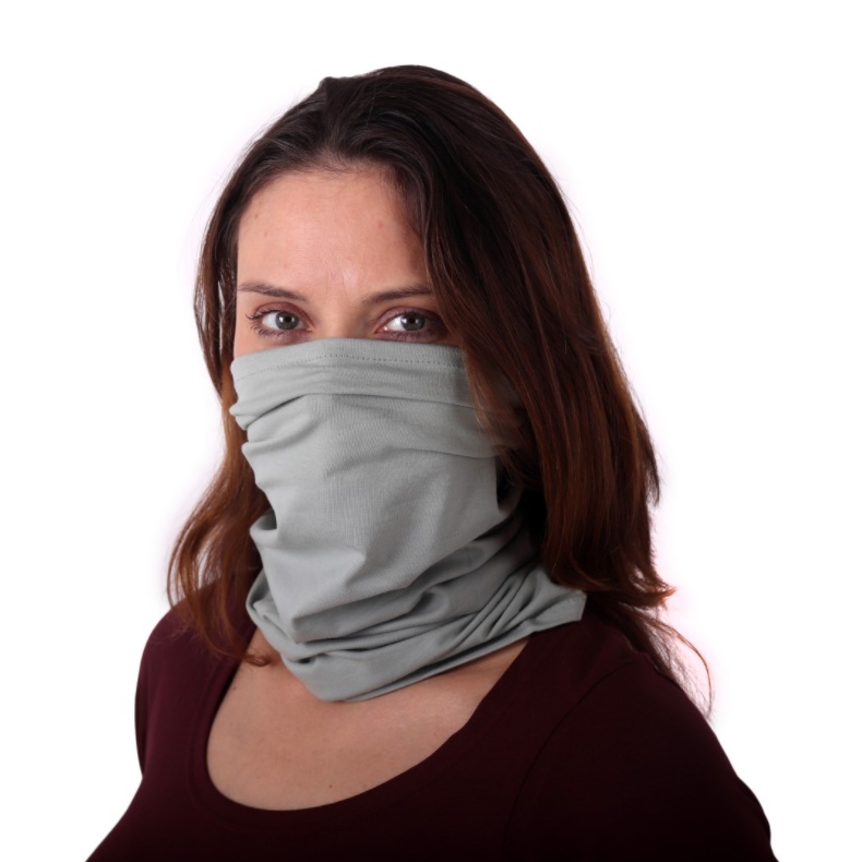 Dětský multifunkční šátek, tunel, nákrčník, olivová