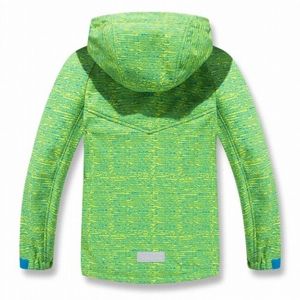 Chlapecká softshellová bunda s fleecem KUGO B2930 zelená