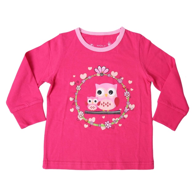 Dívčí pyžamo WOLF S2151E tmavě růžové