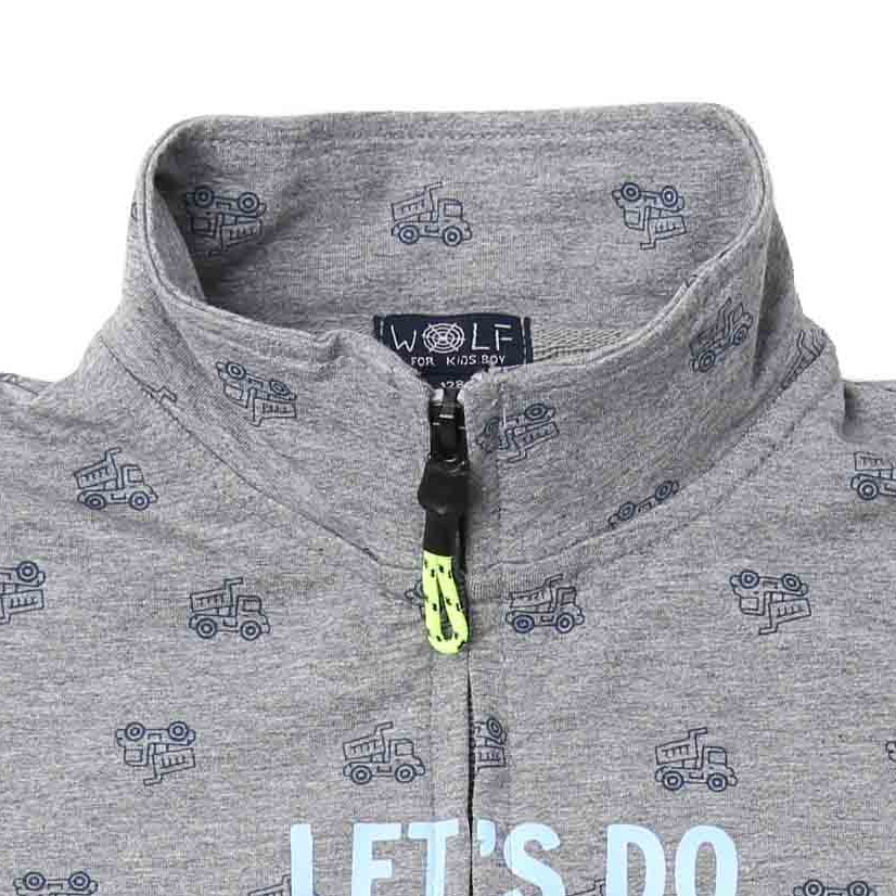 Chlapecká mikina WOLF M2253 šedá