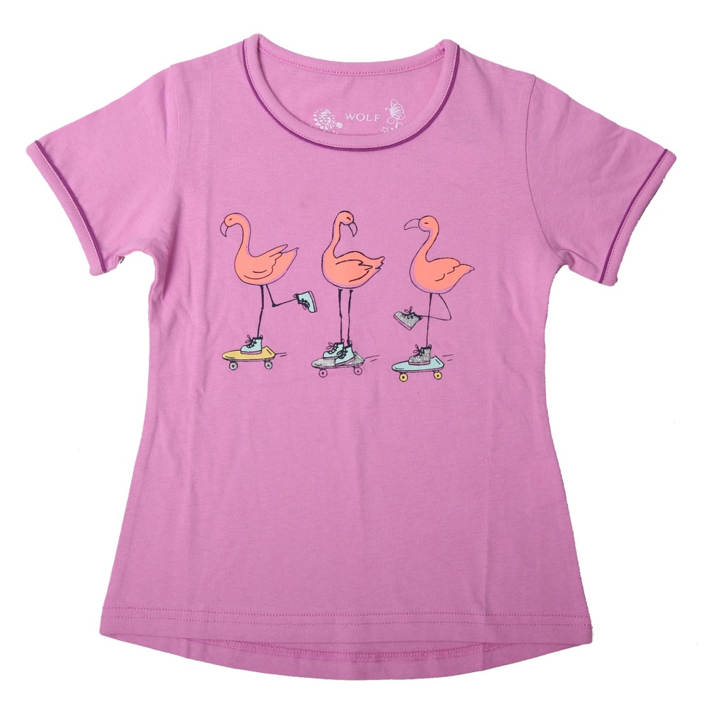 Dívčí letní pyžamo WOLF S2265 světle růžové