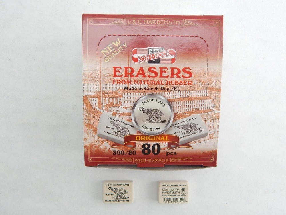 KOH-I-NOOR Pryž 300/80 měkká bílá