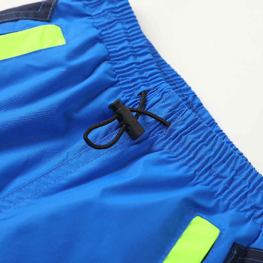 Chlapecké zateplené šusťákové kalhoty KUGO DK7119, tyrkysové