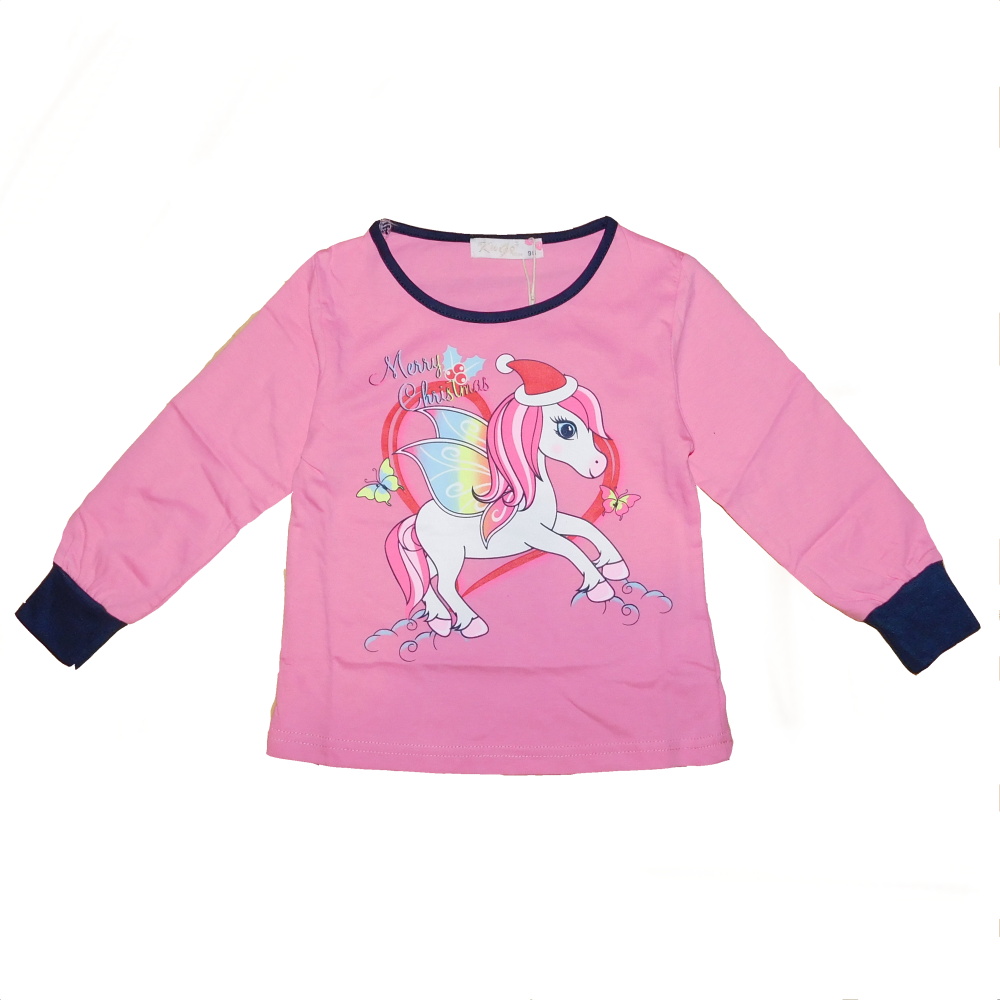 Dívčí pyžamo KUGO MP3803, růžová + modrá