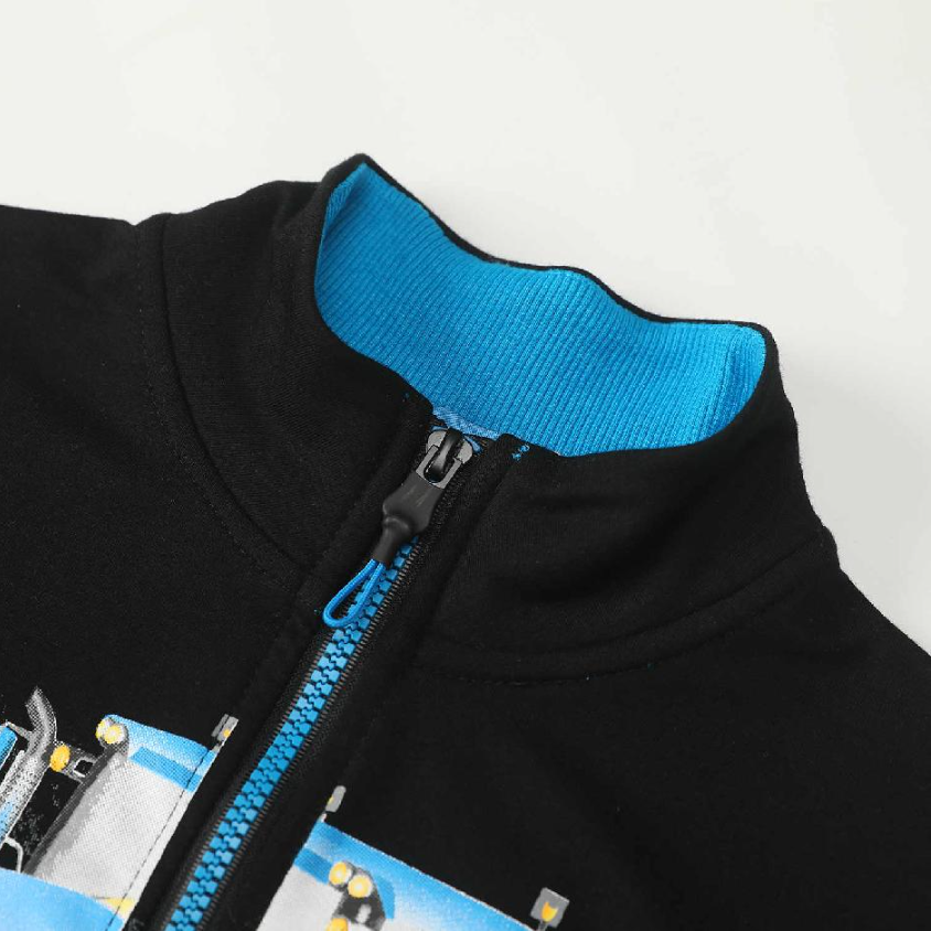 Chlapecká mikina KUGO HM0741, tyrkysová