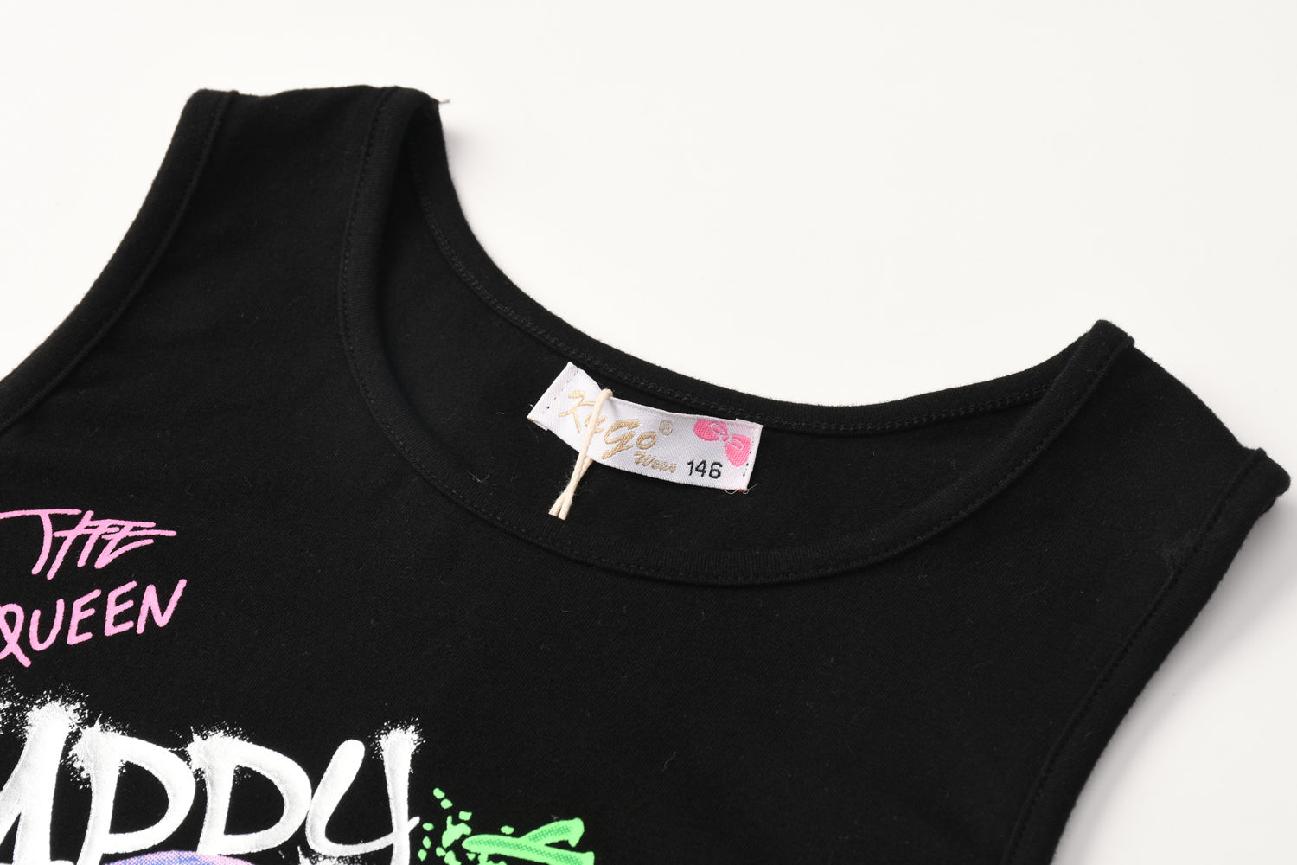 Dívčí tílko KUGO PC3816, černé