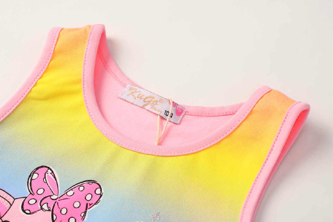 Dívčí tílko KUGO PC3815, tmavší růžová