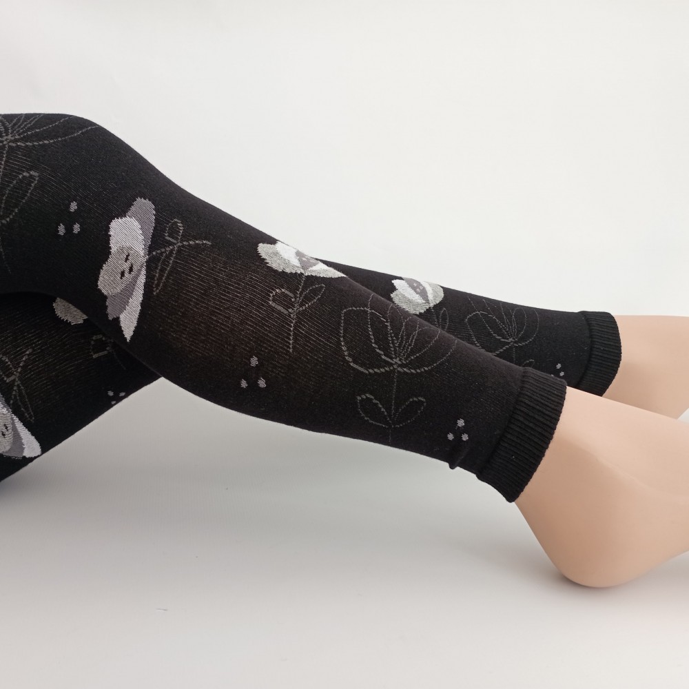 Dívčí punčochové legíny TREPON Leknín, černé