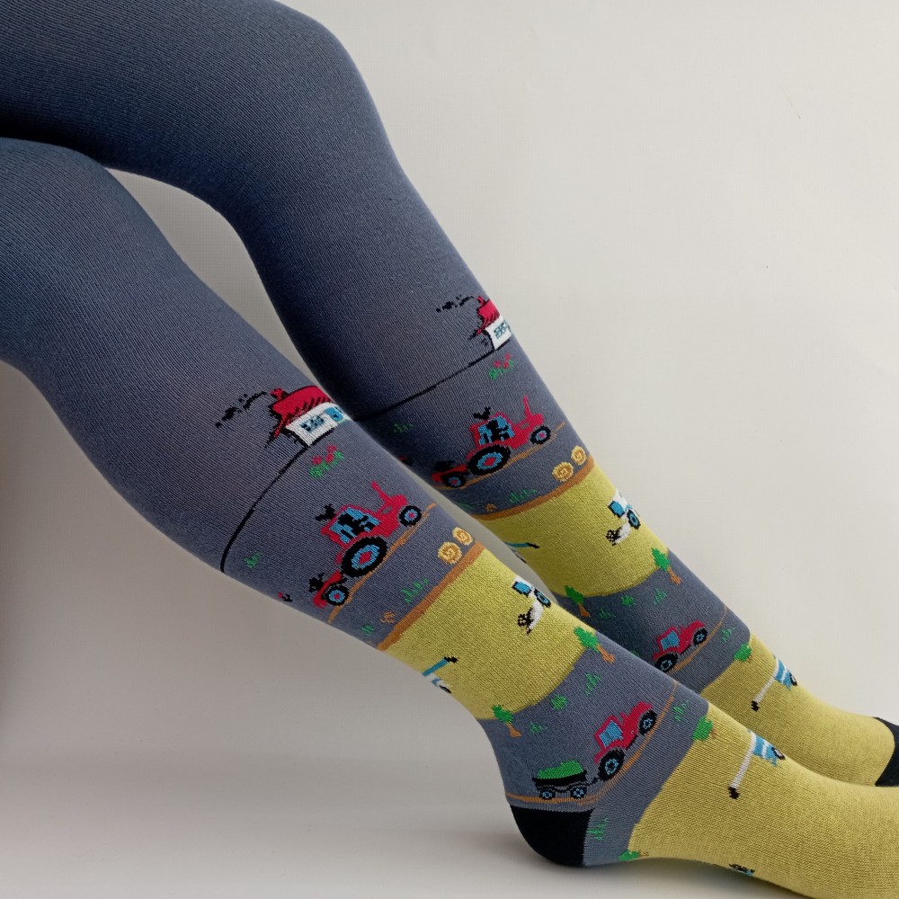 Chlapecké punčocháče TREPON Kombajn, šedé