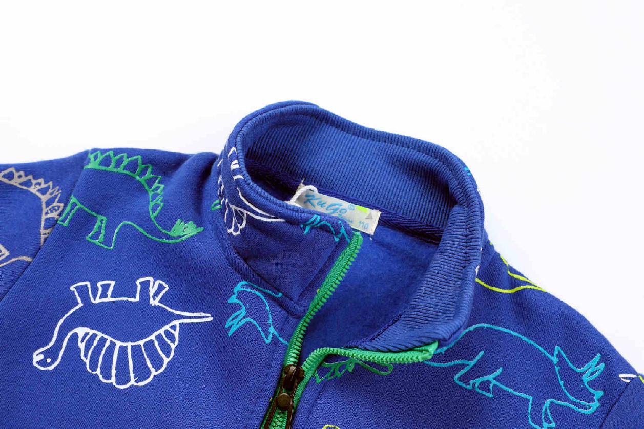 Teplá chlapecká mikina KUGO GM8670, světle modrá