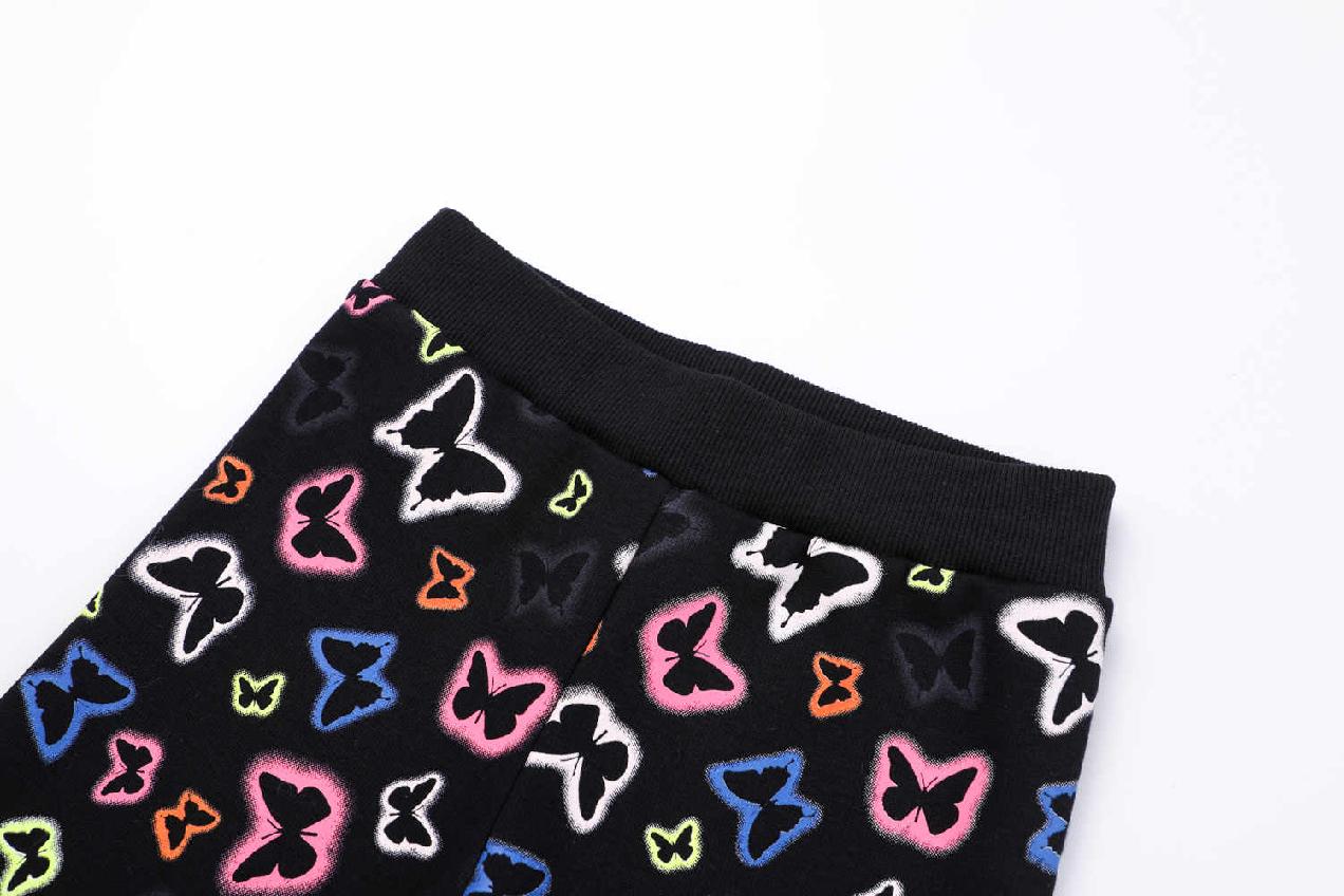 Dívčí zateplené legíny KUGO YL1041, černé