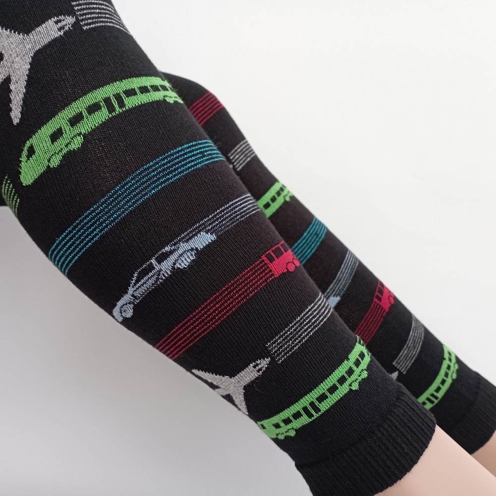 Chlapecké punčochové legíny TREPON Cestovatel, černé