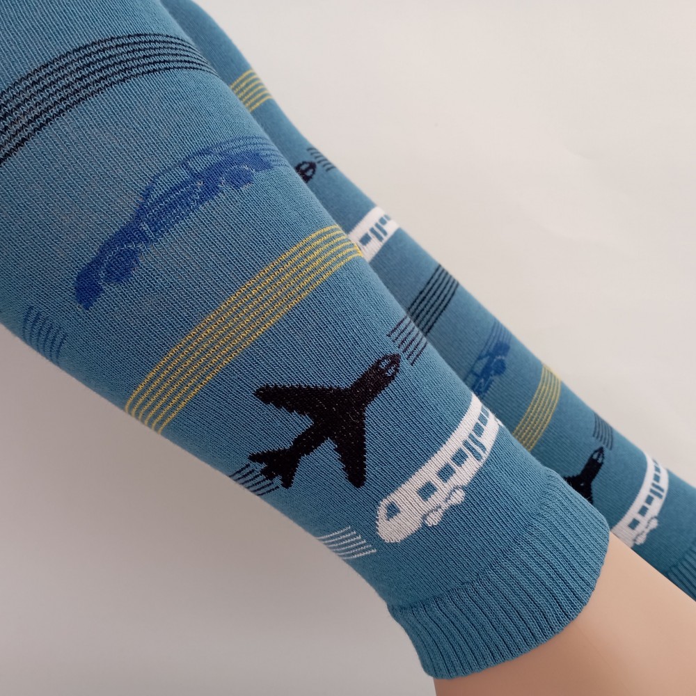 Chlapecké punčochové legíny TREPON Cestovatel, petrolejové