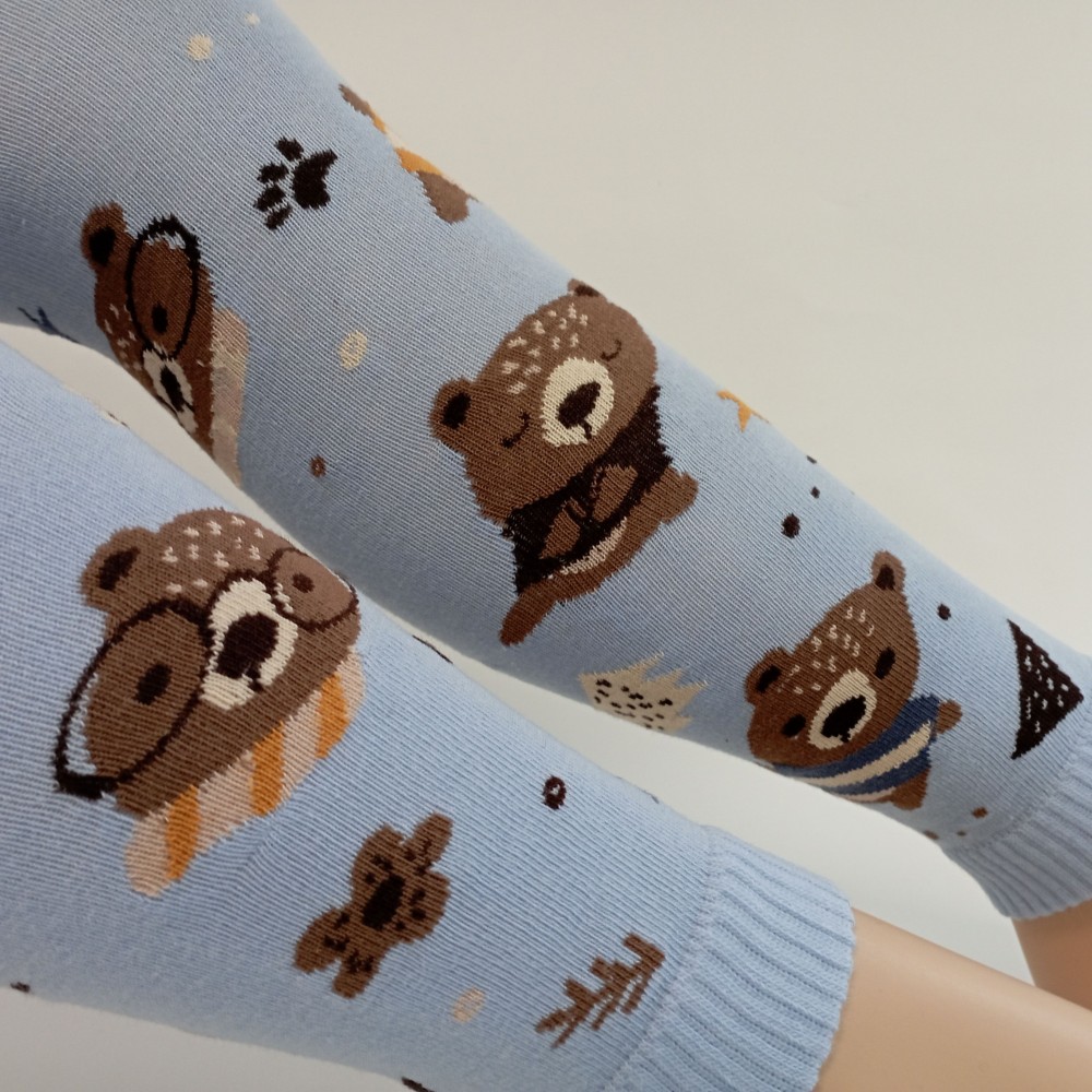 Chlapecké punčochové legíny TREPON Medvěd, modré