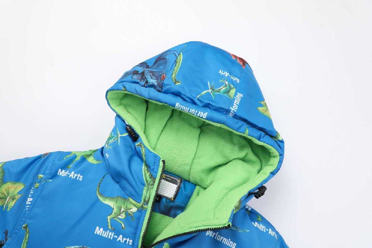 Chlapecká zimnní bunda KUGO FB3801, sv. modrá / černá