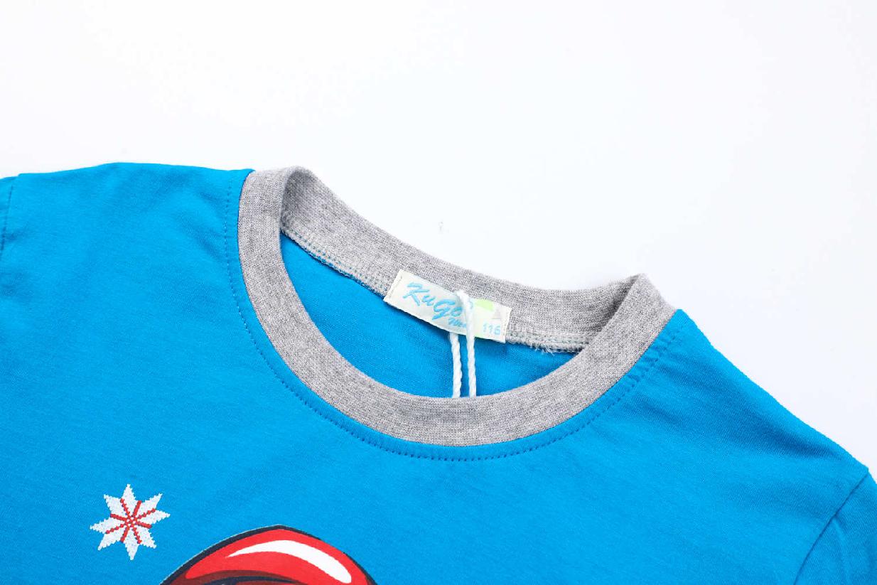 Chlapecké vánoční pyžamo KUGO MP3836, modré / šedé