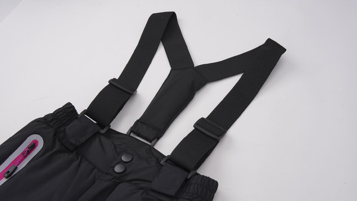 Dívčí zimní lyžařské kalhoty Kugo DK8230, černé