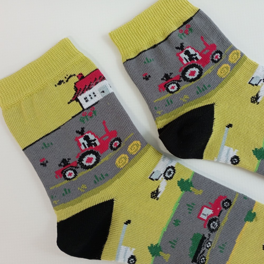 Dětské bavlněné ponožky Trepon Farma, zelené