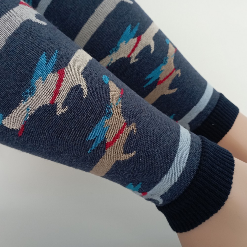 Dětské punčochové legíny Trepon Jezevčík, modrý melír