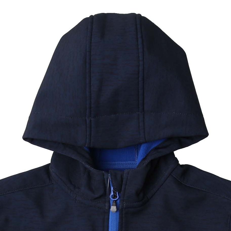 Chlapecká softshellová bunda zateplená Wolf B2268, šedá s modrou