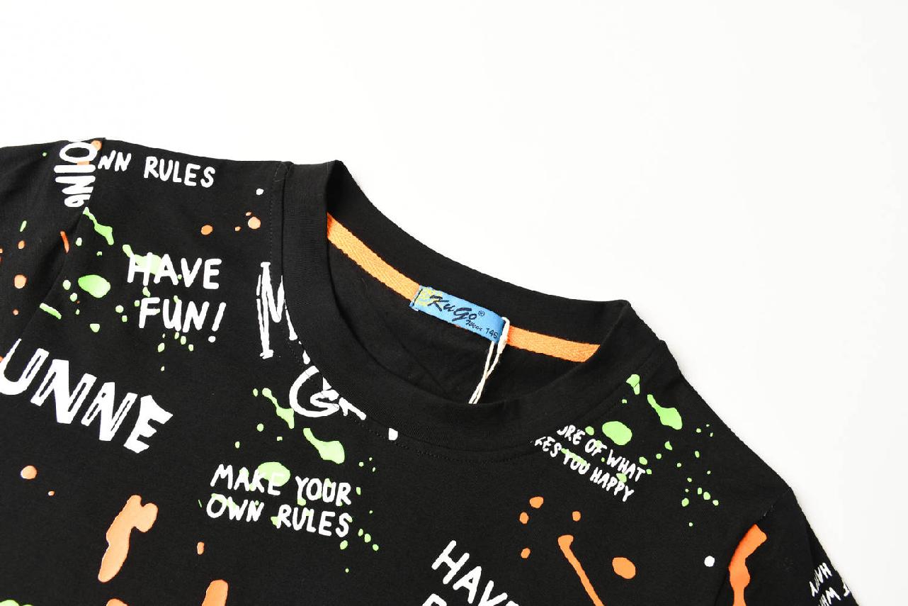 Chlapecké tričko kr.r. Kugo HC9280, černé