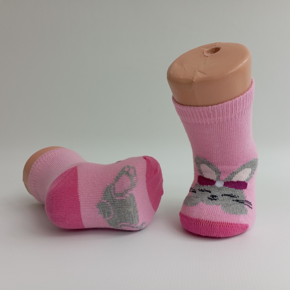 Kojenecké ponožky Trepon Bunny, růžové