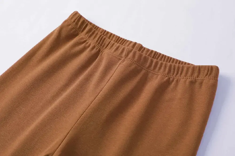 Dívčí legíny Kugo SH3503, hnědé