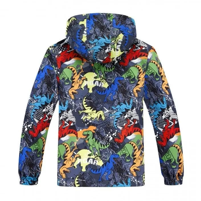 Chlapecká šusťáková bunda nezateplená Kugo B2866, šedá