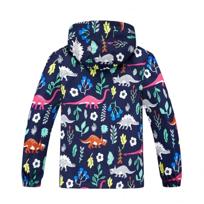 Dívčí šusťáková bunda nezateplená Kugo B2866, tmavě modrá