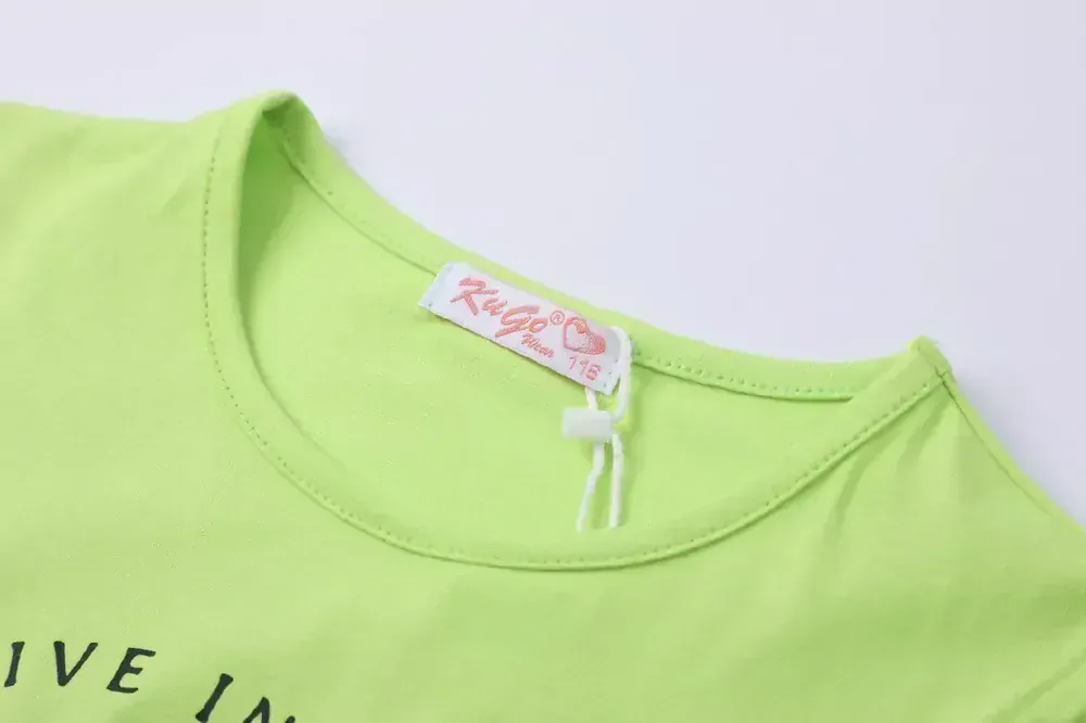 Dívčí tričko kr.r. Kugo FL1207, zelené