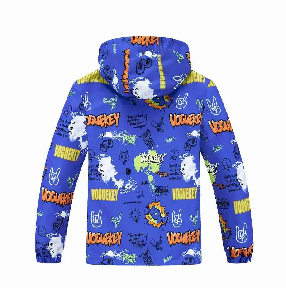 Chlapecká šusťáková bunda nezateplená Kugo B2871, modrá