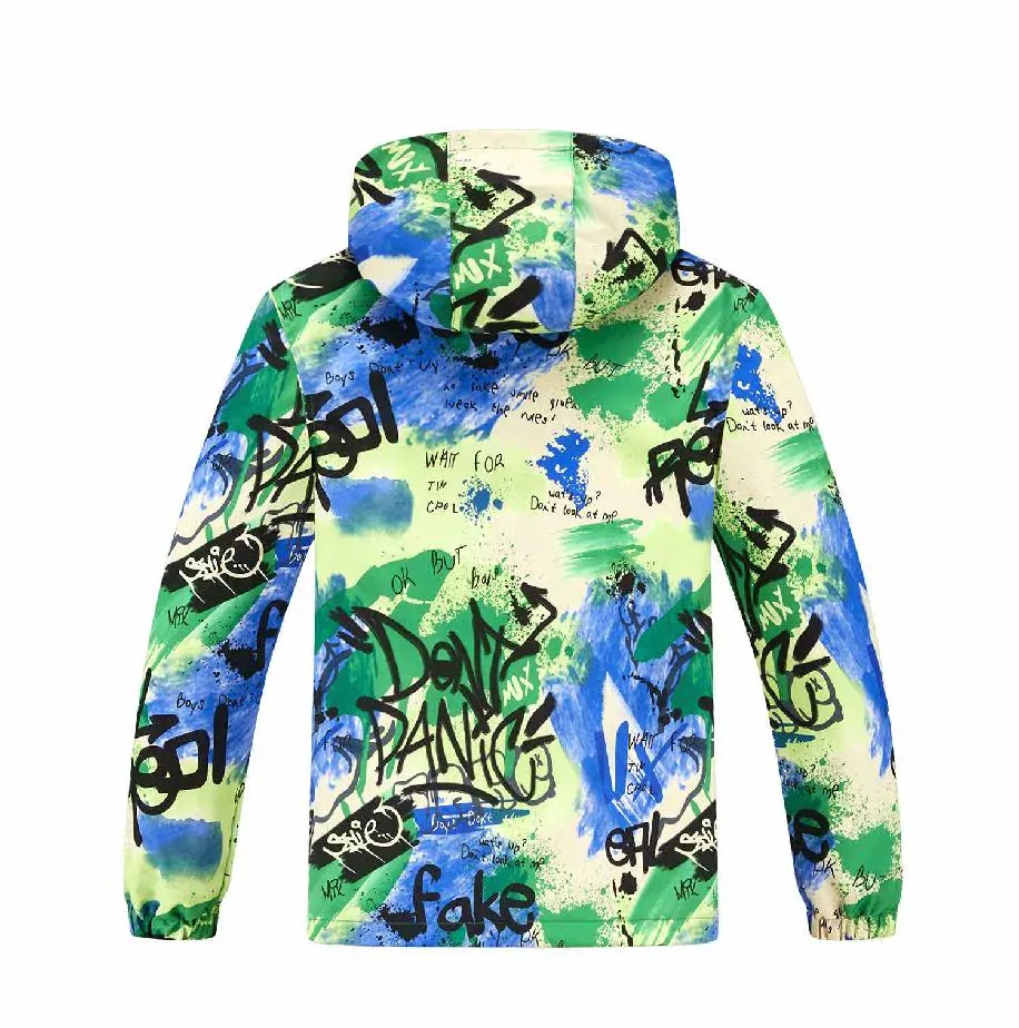 Chlapecká šusťáková bunda nezateplená Kugo B2871, mix barev