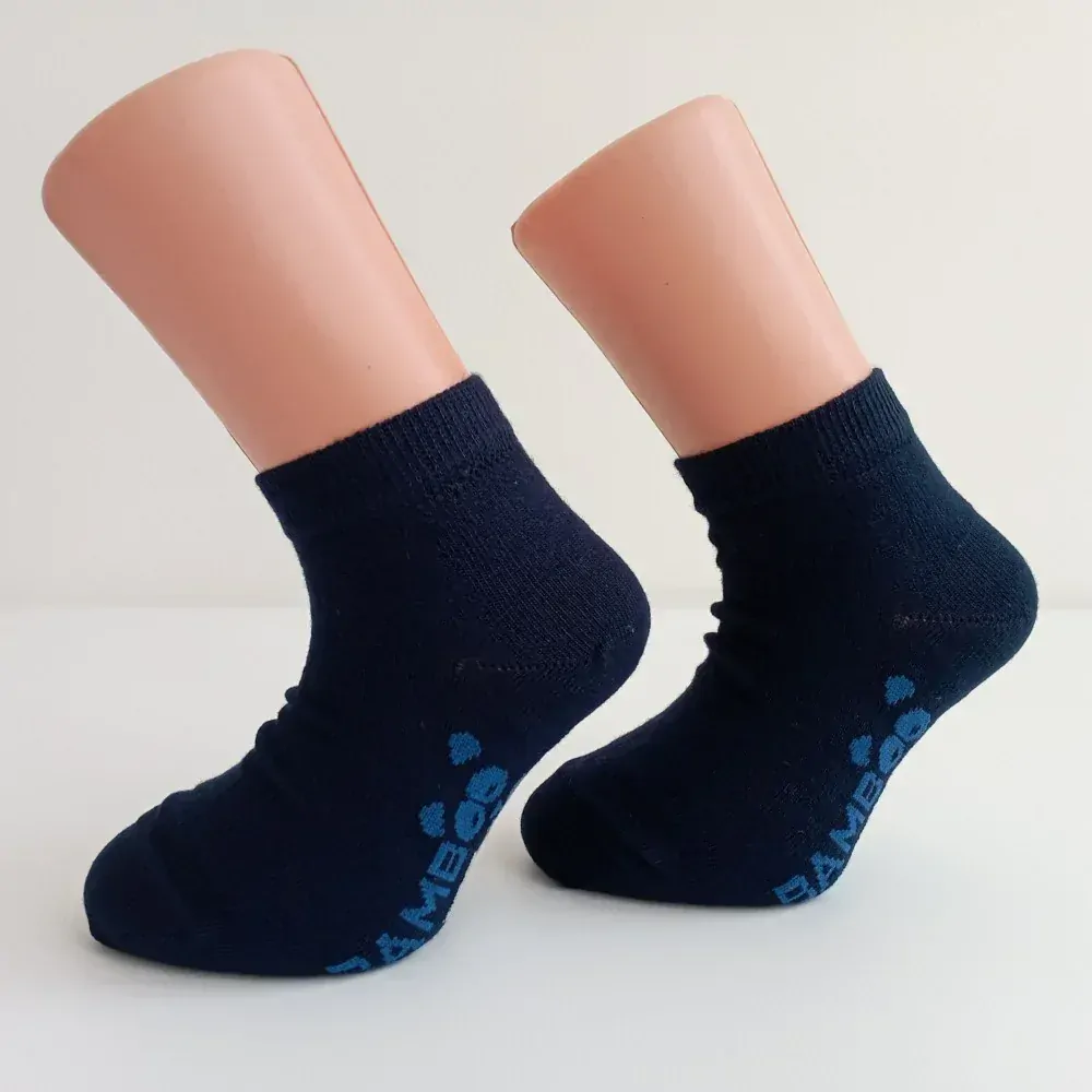 Dětské kotníkové ponožky z bambusové viskózy Trepon Boden, tm. modré