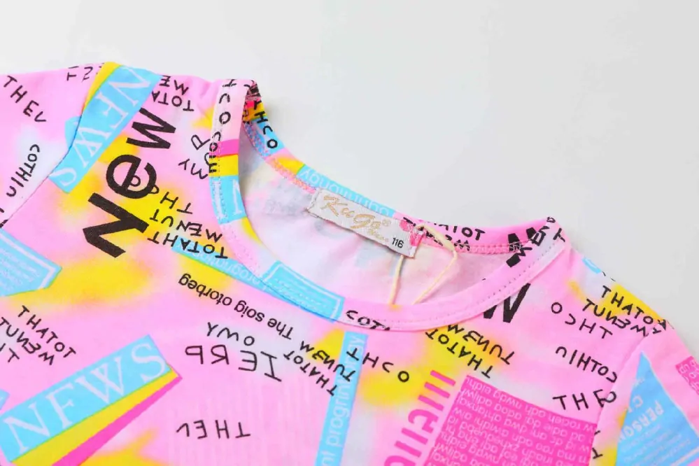 Dívčí šaty Kugo KS2308, růžové