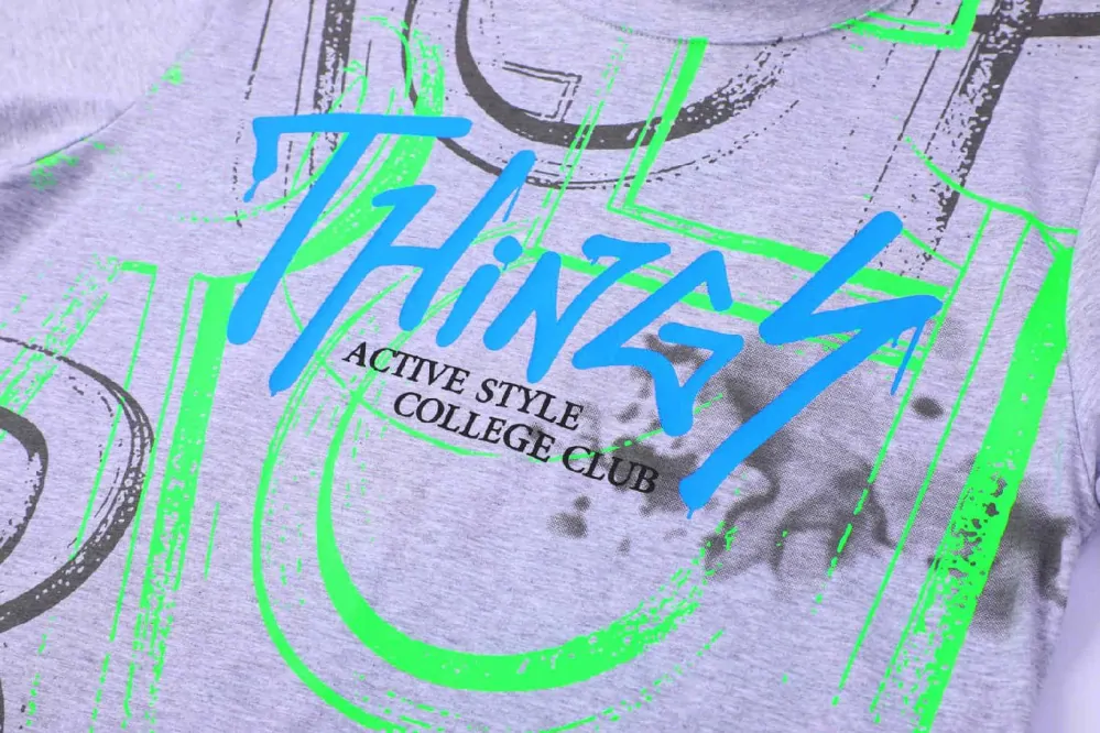 Chlapecké tričko kr.r. KUGO HC9349 šedé