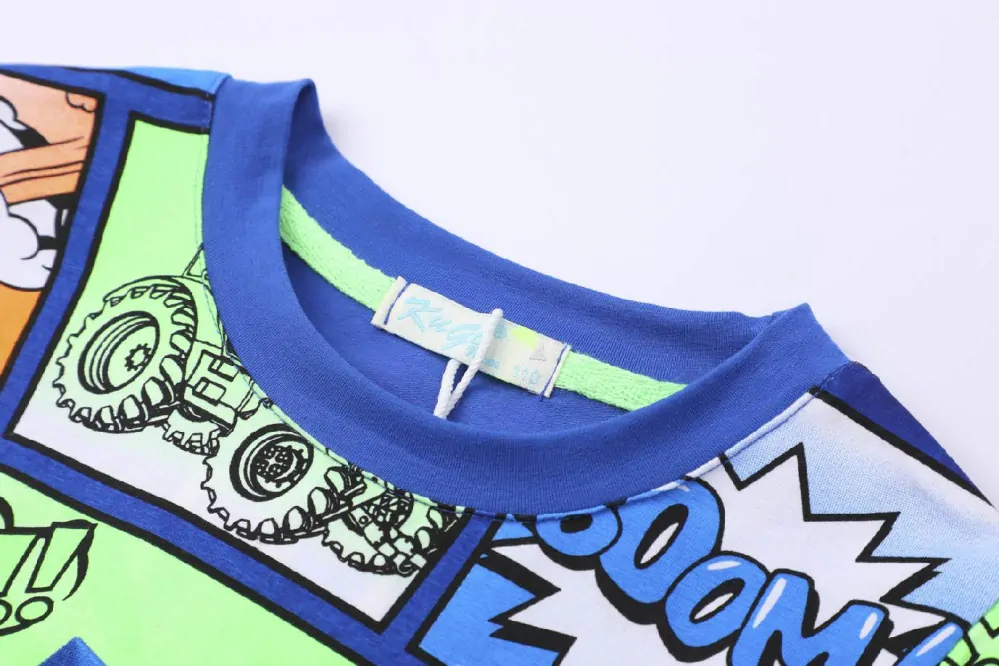 Chlapecké tričko kr.r. Kugo HC9338 modré